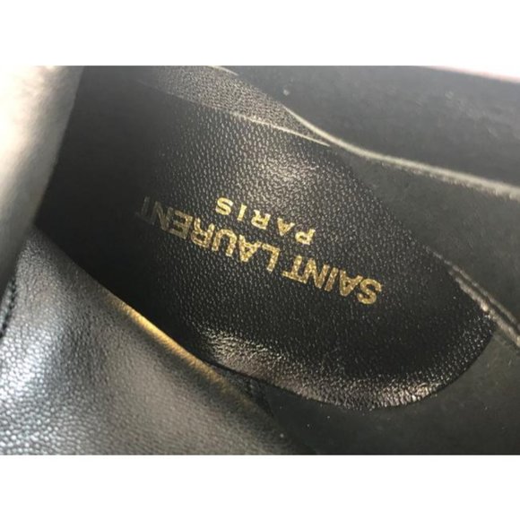 Saint Laurent Red 68 Knee-high Leather Boots - Picture 9 of 12